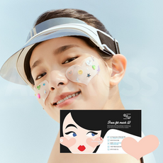 [애드크로스 홈쇼핑]자외선차단 골프 패치 비알워터풀 페이스핏 w 세척가능한 야외 선패치 실리콘겔 하트패치, 0.9g, 1개