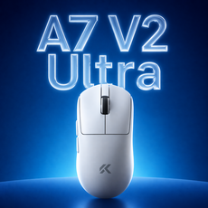 MCHOSE 마이콩 A7 V2 ULTRA 59g 유무선 게이밍 마우스 A7 PRO MOUSE, 화이트, A7 V2 울트라