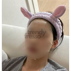 넛츠샵 토끼 세안밴드 퍼플 세안용헤어밴드