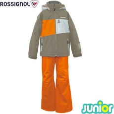 로시놀 주니어 스키복 (2425 ROSSIGNOL JR SKI SUIT BEIGE ORG)