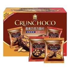 義美 CRUNCHOCO 巧克力酥片 經典原味 香濃黑可可 堅果增量, 1個