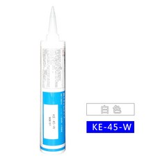 ShinEtsu 信越 矽膠密封膠 電子元件固定防水絕緣膠, 1個, 白色 KE-45-W