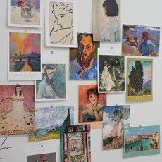 그림엽서 35종 포스터 미니 엽서 명화 인테리어 작고 소중한 그림 SG-4DP15-6850, 클림트 3종 SET