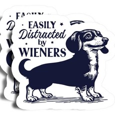 Wieners 자석에 의해 쉽게 산만 함 - 가장 긴 면이 12.7cm(5인치) 귀여운 와이너 도그 2팩 두껍고 강한 자석 냉장고 공구 상자 자동차용 범퍼 미국 제조 PLD