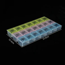 네일 아트 정리함 분리형 플라스틱 보관함 라인석 보석케이스 투명 구획 컨테이너 28/56 그리드, 08 21Grids