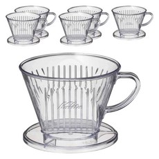 Kalita 塑膠咖啡濾杯 2~4人用, 單品, 6個, 0ml