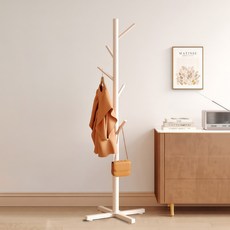 헤르티만 공간활용 간단한 설치 금속 스탠드 옷걸이, 미백색