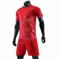 족구 의류 남자 축구 배구 유니폼 반바지 반티 저지 스포츠 성인 세트, M, 빨간색