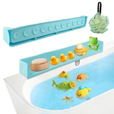 파란색 방지하는 스플래시 선반 놀이 욕조 홀더 욕실의 가드 욕실용 컵이 욕조용 유출을 실리콘 있는 흡입 11개의