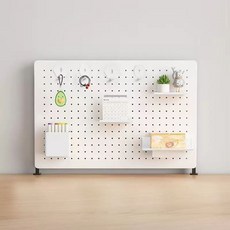 책상 사무용 타공판 파티션 사무실 칸막이 테이블 책상용 구멍, F. 화이트 살구 그린 60x40cm