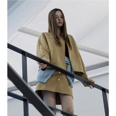 플라스틱아일랜드 라운드넥 스웨이드 자켓 PR3WJ963 950630