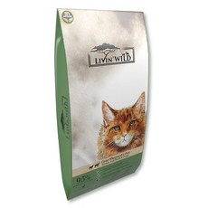 Livin' Wild 野宴 貓飼料 紐西蘭 草飼無穀 全齡貓 貓乾糧 大包, 1個, 野宴 全齡貓 草飼羊&野牧山羊 15lb