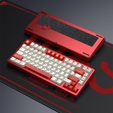 [국내정품] WOB Rainy75 RT Pro 8K 래피드트리거 풀 알루미늄 자석축 (레드 상옵), 레드, 상옵, 자석축