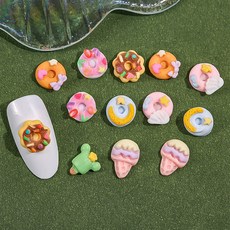 디저트가게 3개입 네일파츠 젤네일아트재료, 디저트가게 네일파츠/ 3개입, E/ 10x9.5 (740)