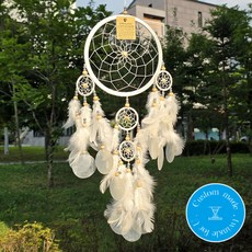 더커진 화이트자개 행운드림캐쳐 (기본패키지 포장)