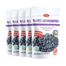 [일반 블루베리보다 높은 고성분] 캐나다100% 옥스포드 야생블루베리 동결건조 과일칩, 30g, 5개