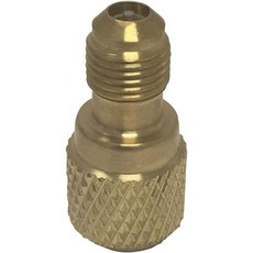 Appli Parts APCA 51614 5 16인치 암 x 1 4인치 수 SAE R410 충전 어댑터 밸브 코어 감압기 포함 덕트리스 미니 스플릿 기타 에어컨 시스템에 사용