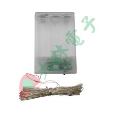 大林電子 電池盒銀絲燈 3號*3 50燈 長度5公尺 (電池需另購) A0902, 藍色, 1個