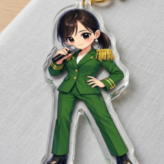 불꽃 수경 키링 구수경 굿즈., 초록, 1개