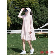 【M-5XL大尺碼】防曬衣女冰絲外套：中長款UPF50+原紗寬鬆大尺碼防曬衣