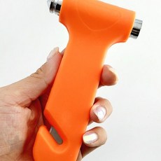 차량용 비상탈출 망치 유리창 파손 절단 휴대용 구조 도구, 1개, 상세페이지 참조