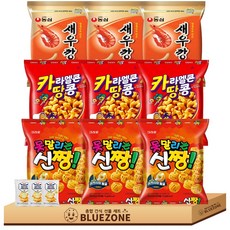 소소 미니 스낵과자 세트 카라멜콘땅콩3개 새우깡3개 신짱3개 버크3개