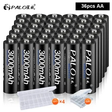 12162024 28303236pcs 1.2V AA 충전식 배터리 3000mAh Ni-MH Rechargeble, 07 36pcs AA, 01 CHINA