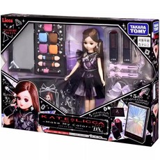 Licca 莉卡娃娃 KATE彩妝豪華套裝，時尚娃娃，配有化妝盒、髮飾、唇膏等配件, KATE莉卡我的時尚彩妝DX, 1個