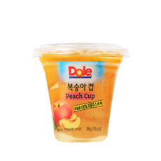 Dole 돌 간편 컵과일 후룻컵(198g)복숭아컵x12개/무배, 12개, 198g