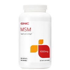 GNC MSM 1000mg 무설탕 캡슐, 180정, 1개