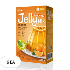 브레드가든 오렌지젤리믹스 젤리만들기, 100g, 6개