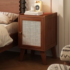 침대 옆 협탁 탁자 서랍장 엔틱 디자인 거실 쇼파 침실 대용량 수납장 서랍장 사이드 선반 수납장 가정용 필수품, 1개, 갈색