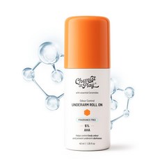 Chemist At Play UnderArm Roll-On 40ml with 5% AHA Lactic Acid and 1% Mandelic Acid Prevents Odour