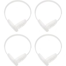 [ELEOUTI] DIY 이어머프용 플라스틱 선반 내구성 이어머프 인서트 선반 청각 보호용 겨울용 공예 재료 4개 세트