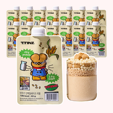 틴틴즈 단백질 쉐이크 파우치 율무차 곡물맛, 14개, 40g