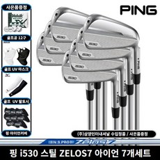 핑 i530 스틸 아이언 7개세트 삼양인터내셔날정품, 정품 7아이언 NS ZELOS R, 30도