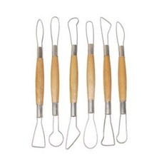 와이어앤툴 조소도구 6종세트 S형 점토 클레이 도예도구 도예재료