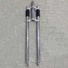 CD 26인치 자전거 포크 1인치 나사식 트리플 트리 논 서스펜션 포크 더블 숄더 장착 시 26x3.5 타이어, 1" headset included, 1개