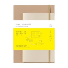 【CHL】日本IROHA SUNNY LOG NOTE 隨手記錄手帳 無時效日誌 質感筆記本 附小本行事曆 LSL-0, 1個, 棕, 棕