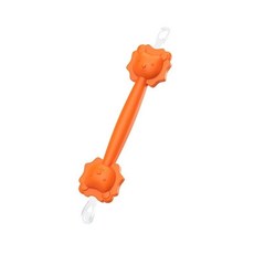 嬰幼兒卡通獅頭雙頭耳鼻清潔棒 橙色 安全材質防誤入過深設計, 1個