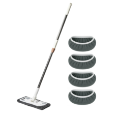 코코로이 가정용 밀대걸레 바닥청소 밀대걸레 + 빨아쓰는 극세사 커버 세트, 1개