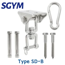 무거운 가방 행거 서스펜션 후크 콘크리트 나무 스윙 행거 세트 요가 해먹 의자 샌드백 스윙 500kg 용량, 16 SD-B