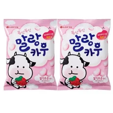 롯데웰푸드 말랑카우 딸기맛 158g 2개, 1개