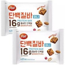 포스트 단백질바 미니 231gX2개, 231g, 2개