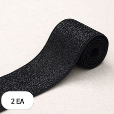 해피베어스 헤비 메탈 벨트고무줄, 블랙, 2개