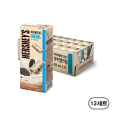 허쉬 쿠키앤크림 초콜릿 드링크 235ml 24개입, 288개