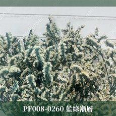 CANLONGER FLOWER 水晶花 晶瑩剔透乾燥花束 居家裝飾花材, 0260藍白(漸層),原裝(超取會修剪適合裝箱尺寸), 1個