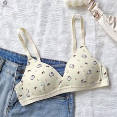 甜美可愛少女內衣 小胸聚攏 學生薄款胸罩 舒適無痕透氣 無鋼圈文胸