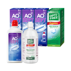 옵티프리 렌즈세척액 에이오셉 + 익스프레스, 1개, 1개입, 360ml