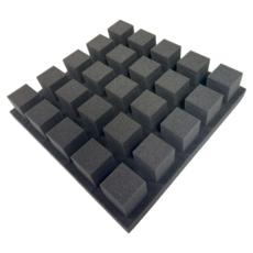 Edison音響周邊材料吸音棉立體方塊，有效降低噪音，提升音質，打造寧靜舒適的車內空間, 1個